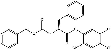 2,4,5-trichlorophenyl 3-phenyl-N-[(phenylmethoxy)carbonyl]-L-alaninate Struktur