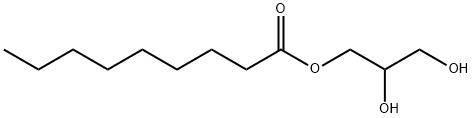 2,3-dihydroxypropyl nonan-1-oate Struktur