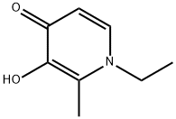1-Ethyl-3-hydroxy-2-methyl-4(1H)-pyridinone Struktur