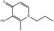 1-プロピル-2-メチル-3-ヒドロキシ-4(1H)-ピリドン 化学構造式
