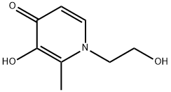 3-Hydroxy-1-(2-hydroxyethyl)-2-methyl-4(1H)-pyridinone 结构式