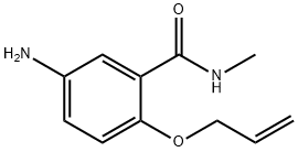 2-(アリルオキシ)-5-アミノ-N-メチルベンズアミド 化学構造式
