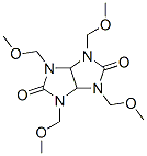 2,4,6,8-tetrakis(methoxymethyl)-2,4,6,8-tetrazabicyclo[3.3.0]octane-3, 7-dione Struktur