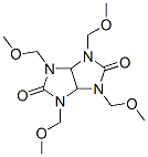 2,4,6,8-tetrakis(methoxymethyl)-2,4,6,8-tetrazabicyclo[3.3.0]octane-3, 7-dione 结构式