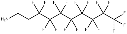 3,3,4,4,5,5,6,6,7,7,8,8,9,9,10,10,10-ヘプタデカフルオロデシルアミン 化学構造式