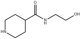 N-(2-ヒドロキシエチル)-4-ピペリジンカルボオキサミドHYDROCHLORIDE 化学構造式