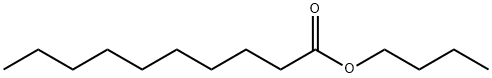 デカン酸ブチル 化学構造式