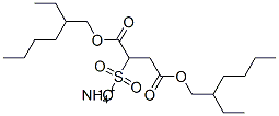 ammonium 1,4-bis(2-ethylhexyl) sulphonatosuccinate Struktur