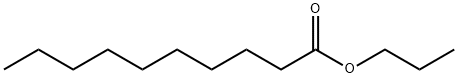 カプリン酸プロピル 化学構造式
