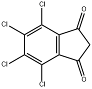 4,5,6,7-テトラクロロ-1,3-インダンジオン 化学構造式