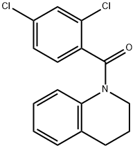 1-(2,4-dichlorobenzoyl)-1,2,3,4-tetrahydroquinoline Struktur