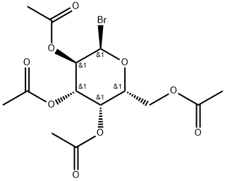 2,3,4,6-四乙酰氧基-alpha-D-吡喃糖溴化物 结构式