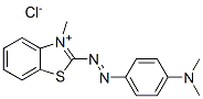 2-[[4-(dimethylamino)phenyl]azo]-3-methylbenzothiazolium chloride  Struktur