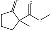1-メチル-2-オキソ-1-シクロペンタンカルボン酸メチル 化学構造式