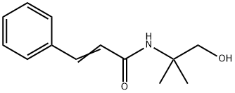 N-(2-ヒドロキシ-1,1-ジメチルエチル)-3-フェニルプロペンアミド 化学構造式