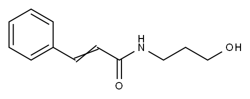 N-(3-Hydroxypropyl)-3-phenylpropenamide Structure