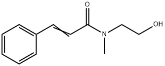 N-(2-Hydroxyethyl)-N-methyl-3-phenylpropenamide 结构式
