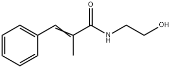 N-(2-Hydroxyethyl)-2-methyl-3-phenylpropenamide Structure