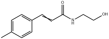 N-(2-Hydroxyethyl)-3-(4-methylphenyl)propenamide 结构式