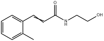 N-(2-Hydroxyethyl)-3-(2-methylphenyl)propenamide Structure