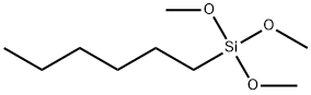 ヘキシルトリメトキシシラン 化学構造式