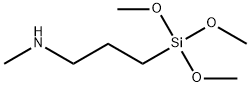 N-メチル-3-(トリメトキシシリル)プロピルアミン 化学構造式