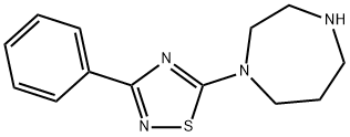 5-(1,4-DIAZEPAN-1-YL)-3-PHENYL-1,2,4-THIADIAZOLE, 306934-71-4, 结构式
