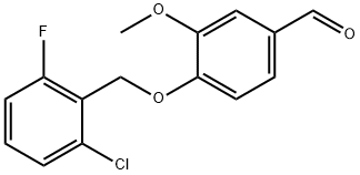 4-[(2-CHLORO-6-FLUOROBENZYL)OXY]-3-METHOXYBENZALDEHYDE