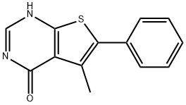 5-メチル-6-フェニルチエノ[2,3-D]ピリミジン-4-オール 化学構造式