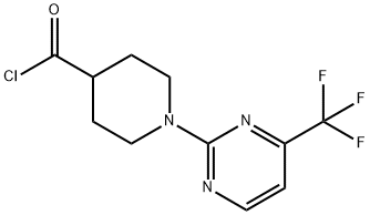 1-[4-(TRIFLUOROMETHYL)PYRIMIDIN-2-YL]PIPERIDINE-4-CARBONYL CHLORIDE Structure