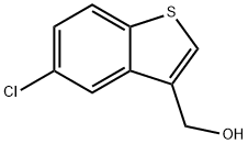 (5-CHLORO-1-BENZOTHIOPHEN-3-YL)METHANOL 化学構造式