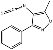 イソチオシアン酸5-メチル-3-フェニル-4-イソオキサゾリル 化学構造式