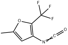 5-METHYL-2-(TRIFLUOROMETHYL)-3-FURYL ISOCYANATE Struktur