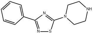 3-PHENYL-5-PIPERAZINO-1,2,4-THIADIAZOLE Structure