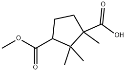 3-(METHOXYCARBONYL)-1,2,2-TRIMETHYLCYCLOPENTANE-1-CARBOXYLIC ACID Struktur