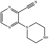 3-哌嗪-1-吡嗪-2-甲腈,306935-30-8,结构式