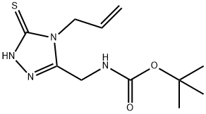 TERT-BUTYL N-[(4-ALLYL-5-MERCAPTO-4H-1,2,4-TRIAZOL-3-YL)METHYL]CARBAMATE Structure