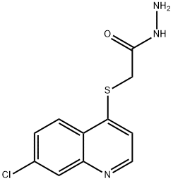2-((7-氯喹啉-4-基)硫代)乙酰肼, 306935-50-2, 结构式
