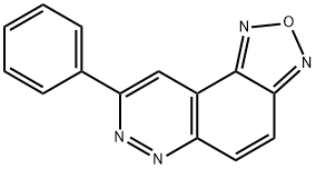 8-フェニル-1,2,5-オキサジアゾロ[3,4-F]シノリン 化学構造式