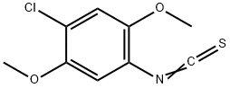 1-クロロ-4-イソチオシアナト-2,5-ジメトキシベンゼン 化学構造式