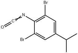 イソシアン酸2,6-ジブロモ-4-イソプロピルフェニル 化学構造式