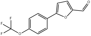 5-[4-(TRIFLUOROMETHOXY)PHENYL]-2-FURALDEHYDE 化学構造式