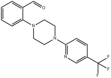 2-(4-[5-(TRIFLUOROMETHYL)-2-PYRIDYL]PIPERAZINO)BENZALDEHYDE Structure
