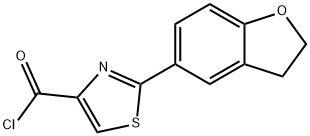 2-(2,3-二氢-1-苯并呋喃-5-基)-1,3-噻唑-4-羰酰氯,306936-10-7,结构式