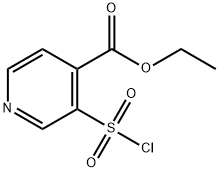 3-(クロロスルホニル)イソニコチン酸エチル 化学構造式