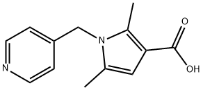 2,5-二甲基-1-(吡啶-4-基甲基)吡咯-3-羧酸, 306936-15-2, 结构式