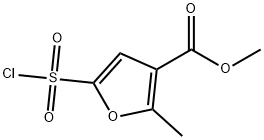 5-氯磺酰-2-甲基-3-糠酸甲酯 结构式
