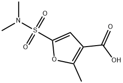 5-[(DIMETHYLAMINO)SULFONYL]-2-METHYL-3-FUROIC ACID Struktur