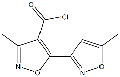 3-甲基-5-(5-甲基异恶唑-3-基)异恶唑-4-羰酰氯 结构式