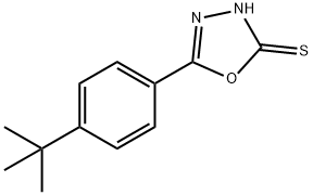 5-(4-正丁基苯基)-1,3,4-恶二唑-2-硫醇, 306936-90-3, 结构式